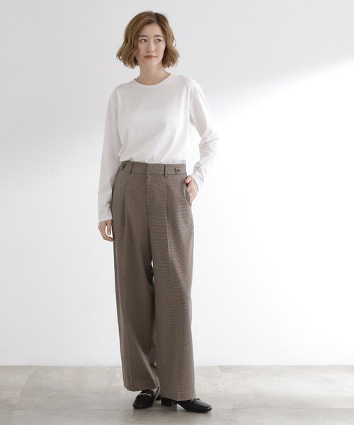 grove(グローブ)の「ボーダーアソートベーシックロンT(Tシャツ/カットソー・レディース・ホワイト系5/ホワイト系3/オフホワイト・03/02/04/01/05)」の14枚目の写真