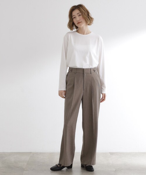 grove(グローブ)の「ボーダーアソートベーシックロンT(Tシャツ/カットソー・レディース・ホワイト系5/ホワイト系3/オフホワイト・03/02/04/01/05)」の15枚目の写真