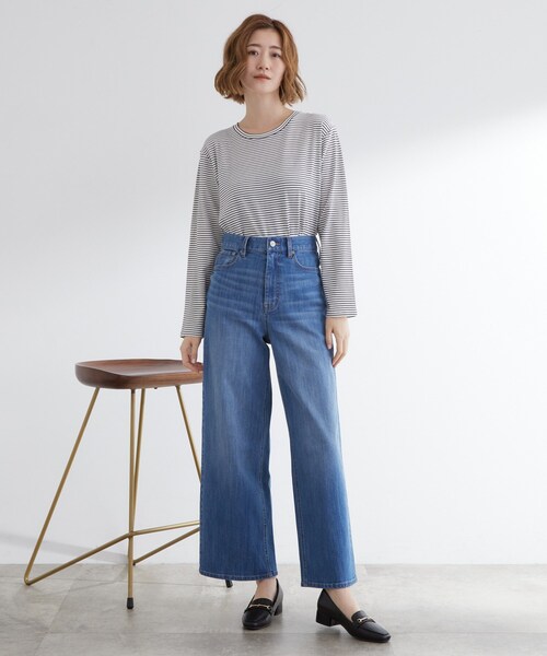 grove(グローブ)の「ボーダーアソートベーシックロンT(Tシャツ/カットソー・レディース・ホワイト系5/ホワイト系3/オフホワイト・03/02/04/01/05)」の18枚目の写真