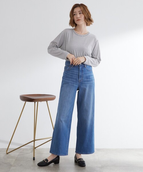 grove(グローブ)の「ボーダーアソートベーシックロンT(Tシャツ/カットソー・レディース・ホワイト系5/ホワイト系3/オフホワイト・03/02/04/01/05)」の19枚目の写真