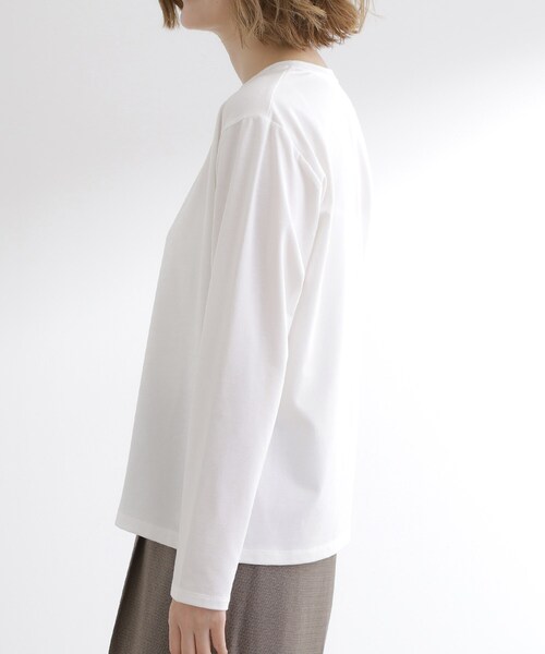 grove(グローブ)の「ボーダーアソートベーシックロンT(Tシャツ/カットソー・レディース・ホワイト系5/ホワイト系3/オフホワイト・03/02/04/01/05)」の8枚目の写真