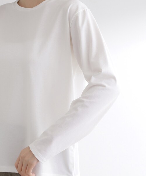 grove(グローブ)の「ボーダーアソートベーシックロンT(Tシャツ/カットソー・レディース・ホワイト系5/ホワイト系3/オフホワイト・03/02/04/01/05)」の11枚目の写真