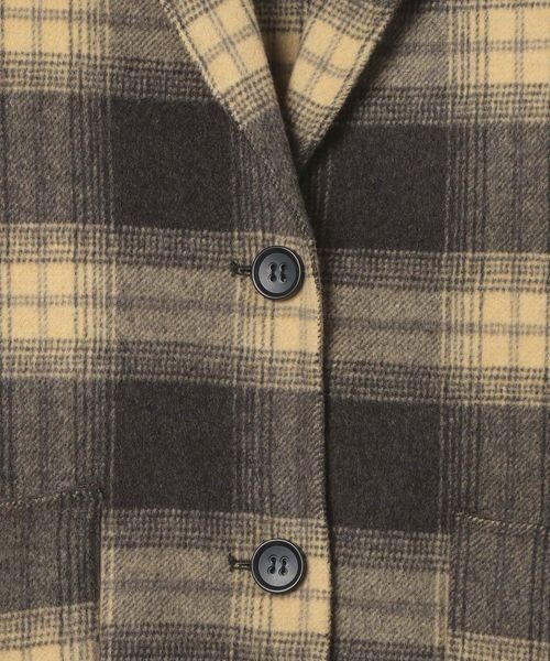 JEANASIS（ジーナシス）の「ショートビーバーチェスターロングコート/579536（チェスターコート・レディース・ブラウン系その他/ネイビー・FREE）」の12枚目の写真