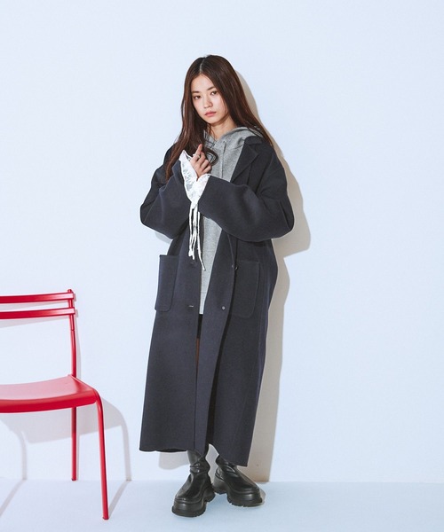 セール】ショートビーバーチェスターロングコート/579536（チェスター