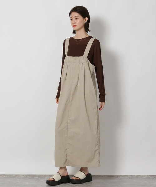 LAKOLE（ラコレ）の「タック入りベルトジャンスカ / 588871（ワンピース・レディース・ブラック/サンドグレー/ブラウン・FREE）」の22枚目の写真