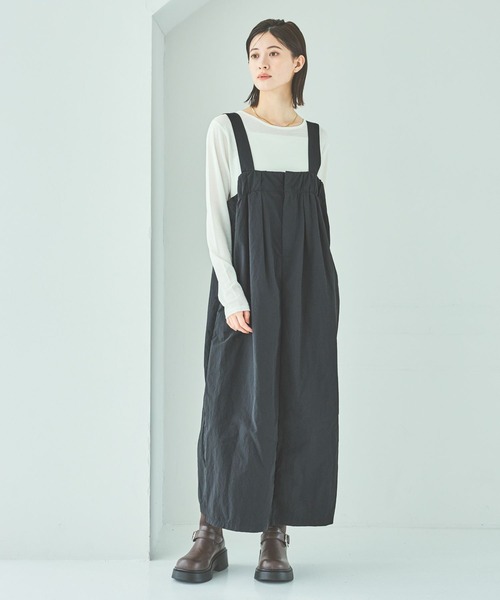 LAKOLE（ラコレ）の「タック入りベルトジャンスカ / 588871（ワンピース・レディース・ブラック/サンドグレー/ブラウン・FREE）」の16枚目の写真