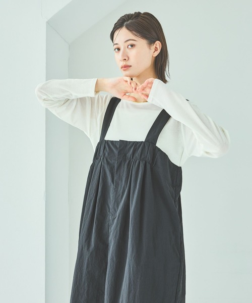 LAKOLE（ラコレ）の「タック入りベルトジャンスカ / 588871（ワンピース・レディース・ブラック/サンドグレー/ブラウン・FREE）」の20枚目の写真