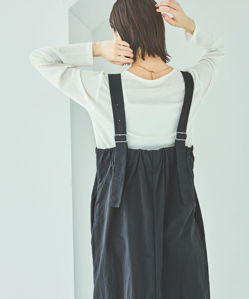 LAKOLE（ラコレ）の「タック入りベルトジャンスカ / 588871（ワンピース・レディース・ブラック/サンドグレー/ブラウン・FREE）」の21枚目の写真