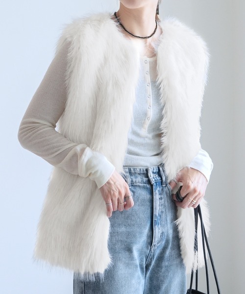 セール】フォックス風ファーベスト（ベスト）｜reca（レカ）の