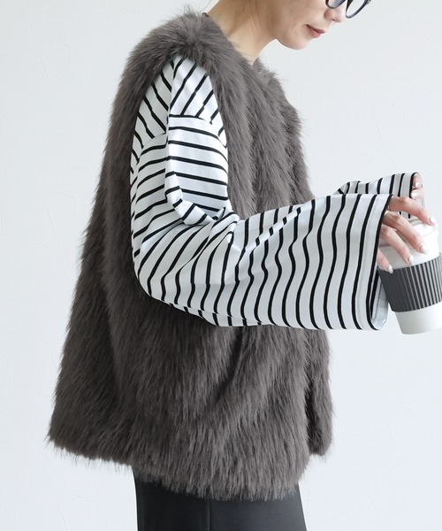 セール】フォックス風ファーベスト（ベスト）｜reca（レカ）の