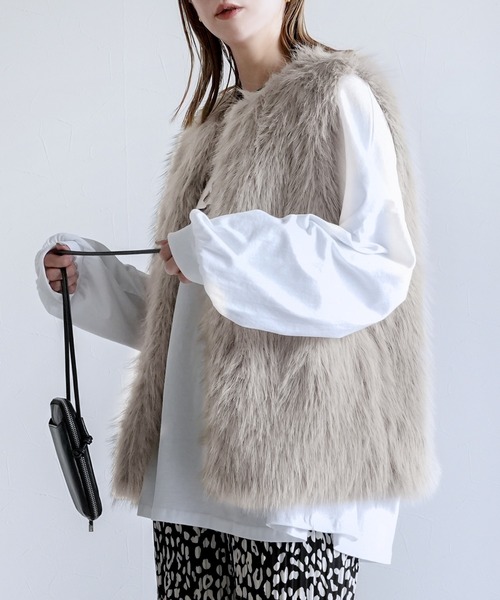 セール】フォックス風ファーベスト（ベスト）｜reca（レカ）の