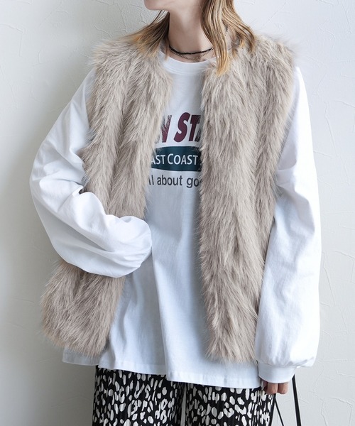 セール】フォックス風ファーベスト（ベスト）｜reca（レカ）の