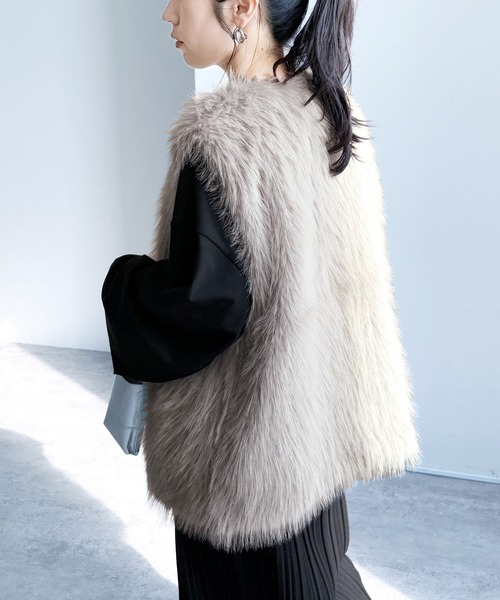 セール】フォックス風ファーベスト（ベスト）｜reca（レカ）の