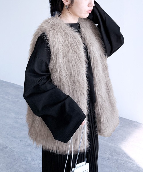 セール】フォックス風ファーベスト（ベスト）｜reca（レカ）の