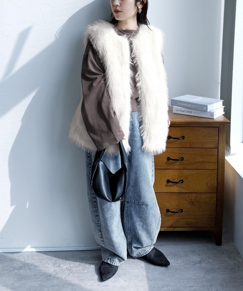 セール】フォックス風ファーベスト（ベスト）｜reca（レカ）の