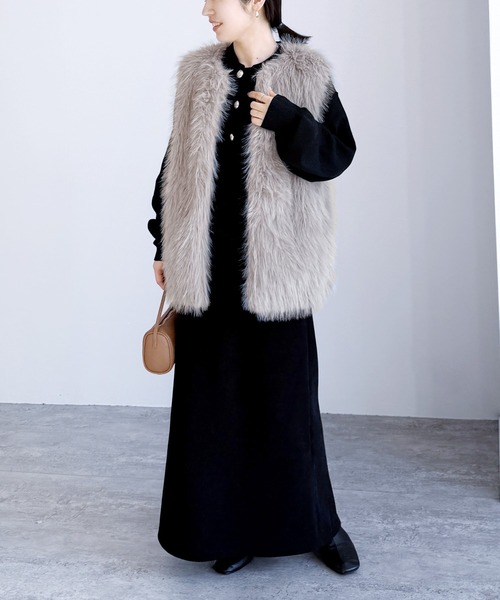 セール】フォックス風ファーベスト（ベスト）｜reca（レカ）の