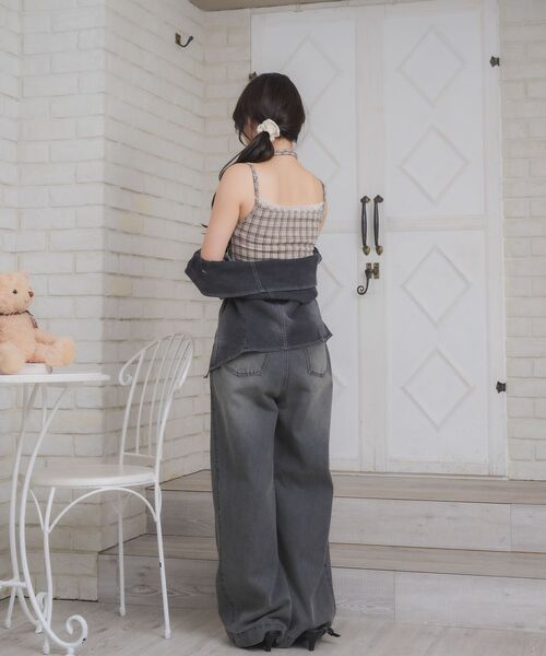 ems excite（エムズエキサイト）の「【新色追加】ホルター付きキャミソール（Tシャツ/カットソー・レディース・オフホワイト/ブラック系その他4/ホワイト系その他/ブラウン系その他2・FREE）」の16枚目の写真