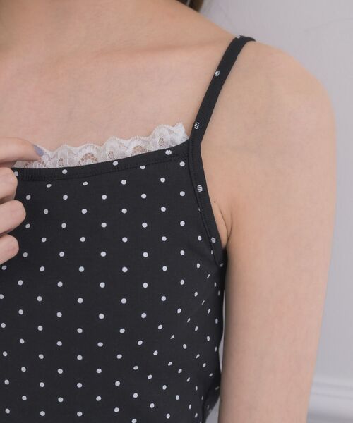 ems excite（エムズエキサイト）の「【新色追加】ホルター付きキャミソール（Tシャツ/カットソー・レディース・オフホワイト/ブラック系その他4/ホワイト系その他/ブラウン系その他2・FREE）」の9枚目の写真