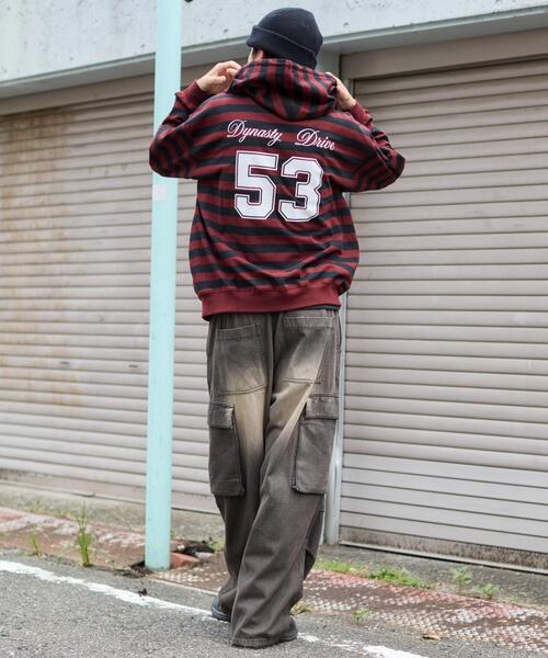 WEGO（ウィゴー）の「WEGO/ナンバリングカットZIPパーカー（パーカー・メンズ・ブラック/杢グレー/グレー系その他5/レッド系その他5・MEDIUM/LARGE）」の20枚目の写真