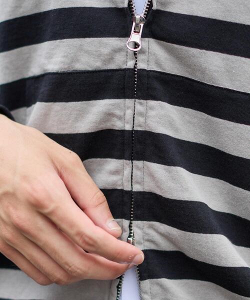 WEGO（ウィゴー）の「WEGO/ナンバリングカットZIPパーカー（パーカー・メンズ・ブラック/杢グレー/グレー系その他5/レッド系その他5・MEDIUM/LARGE）」の17枚目の写真