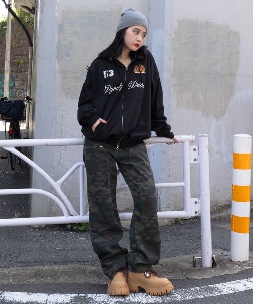 WEGO（ウィゴー）の「WEGO/ナンバリングカットZIPパーカー（パーカー・メンズ・ブラック/杢グレー/グレー系その他5/レッド系その他5・MEDIUM/LARGE）」の22枚目の写真