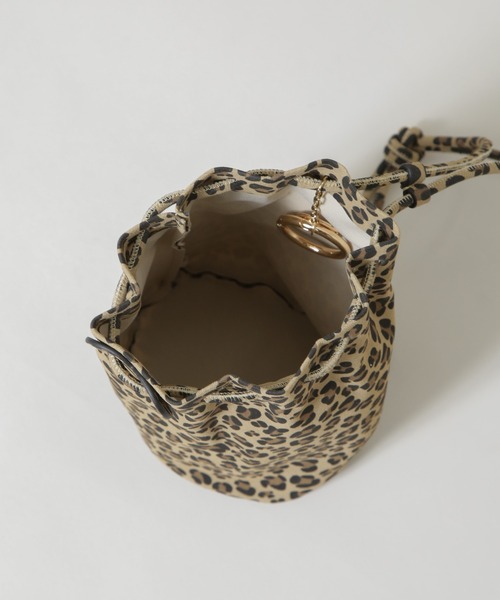 HASHIBAMI（ハシバミ）の「HASHIBAMI/レオパード ボンサック ポシェット（ショルダーバッグ・レディース・その他1・FREE）」の7枚目の写真