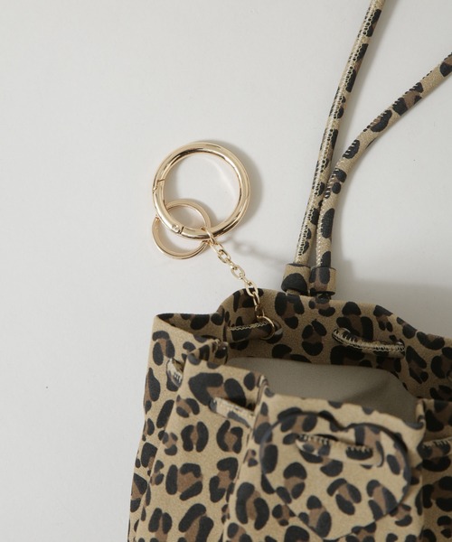 HASHIBAMI（ハシバミ）の「HASHIBAMI/レオパード ボンサック ポシェット（ショルダーバッグ・レディース・その他1・FREE）」の9枚目の写真