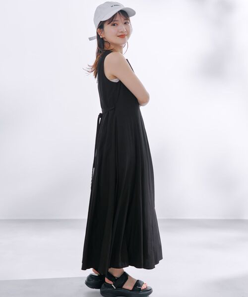 COHINA(コヒナ)の「パネルマチフレアワンピース 【低身長・小柄女性】(ワンピース・レディース・ホワイト/ブラック/レッド・SHORT/REGULAR)」の5枚目の写真