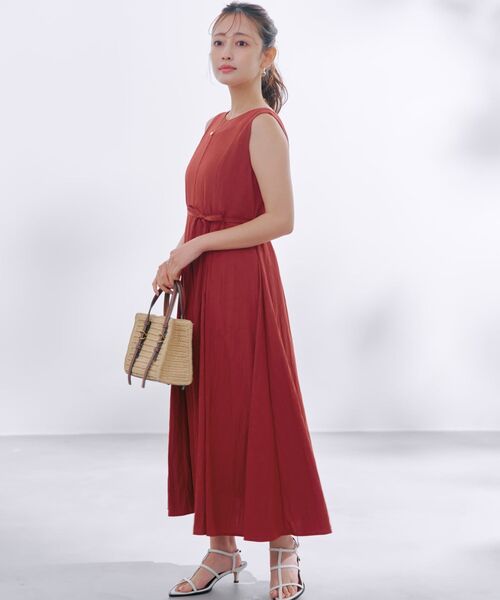 COHINA(コヒナ)の「パネルマチフレアワンピース 【低身長・小柄女性】(ワンピース・レディース・ホワイト/ブラック/レッド・SHORT/REGULAR)」の11枚目の写真