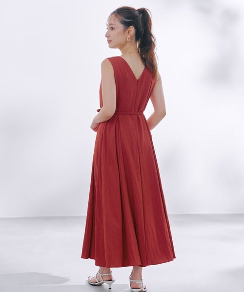 COHINA(コヒナ)の「パネルマチフレアワンピース 【低身長・小柄女性】(ワンピース・レディース・ホワイト/ブラック/レッド・SHORT/REGULAR)」の12枚目の写真