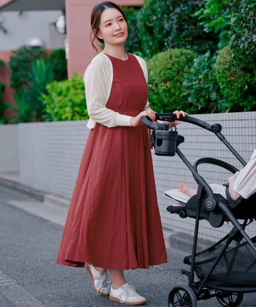 COHINA(コヒナ)の「パネルマチフレアワンピース 【低身長・小柄女性】(ワンピース・レディース・ホワイト/ブラック/レッド・SHORT/REGULAR)」の13枚目の写真