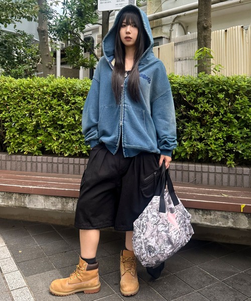 A'GEM/9 × .kom 『A'gem/エージェム』 猫ニットデニムジップアップ