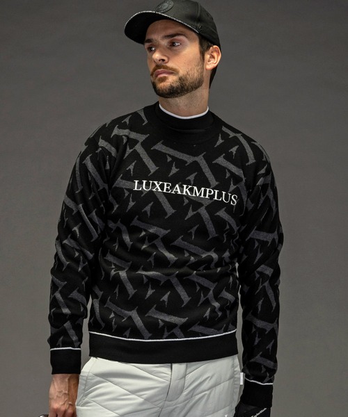 LUXEAKMPLUS リュクスエイケイエムプラス 26cm BLACK 新品 セール】LUXEAKMPLUS(リュクスエイケイエムプラス)ゴルフ ジャガード織
