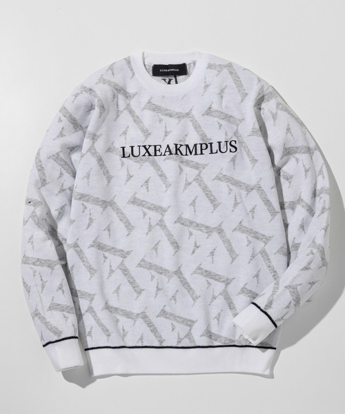 【新品未使用】リュクスエイケイエムプラス　ニット　セーター　XL セール】LUXEAKMPLUS(リュクスエイケイエムプラス)ゴルフ ジャガード織