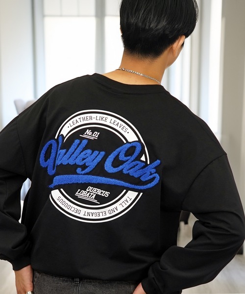 L'atelier（ラトリエ）の「バックプリント グラフィック ロンT サガラ刺繍 ロゴ 長袖 Tシャツ（Tシャツ/カットソー・メンズ・オリーブ系2/ブラック系2/ホワイト系2/ブラック系その他2/ブラック系3/ホワイト系3/ブラック系その他3/ブラウン系3/オリーブ系3・L/M/LL）」の12枚目の写真