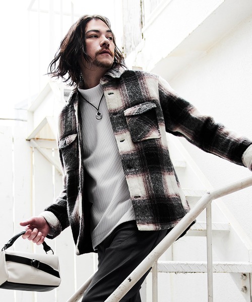 Wパッチポケット チェックシャツブルゾン（シャツ/ブラウス）｜NICOLE