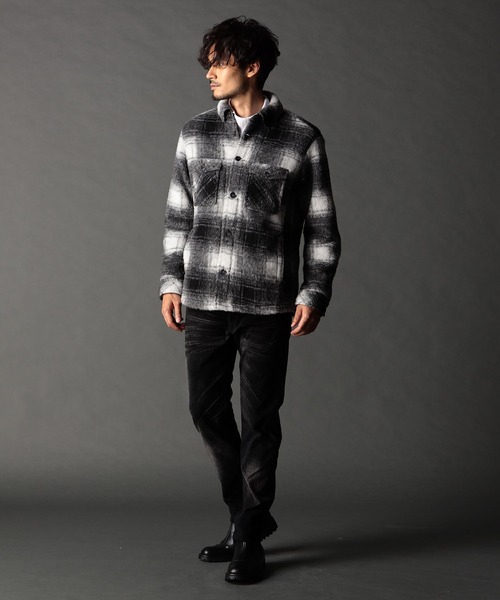 NICOLE CLUB FOR MEN（ニコルクラブフォーメン）の「Wパッチポケット チェックシャツブルゾン（シャツ/ブラウス・メンズ・その他3/その他2/その他1・LARGE/MEDIUM/X-LARGE）」の6枚目の写真