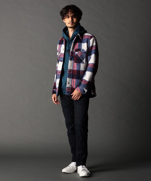 NICOLE CLUB FOR MEN（ニコルクラブフォーメン）の「Wパッチポケット チェックシャツブルゾン（シャツ/ブラウス・メンズ・その他3/その他2/その他1・LARGE/MEDIUM/X-LARGE）」の7枚目の写真