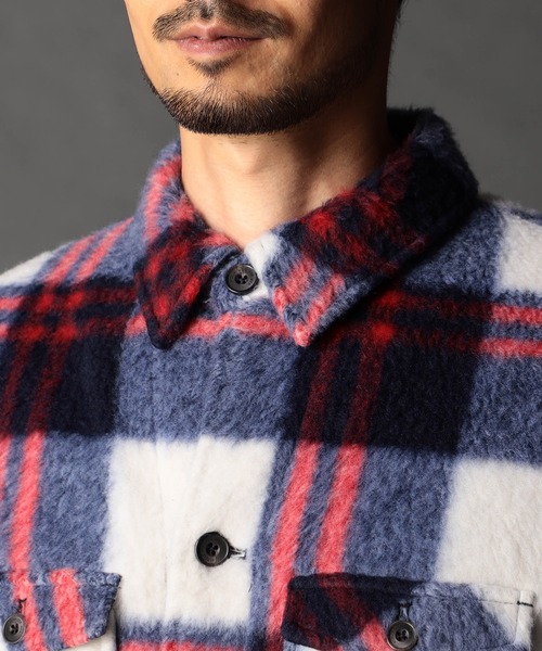 NICOLE CLUB FOR MEN（ニコルクラブフォーメン）の「Wパッチポケット チェックシャツブルゾン（シャツ/ブラウス・メンズ・その他3/その他2/その他1・LARGE/MEDIUM/X-LARGE）」の10枚目の写真