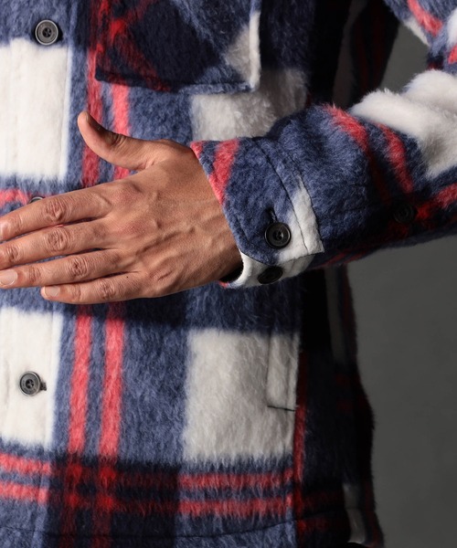 NICOLE CLUB FOR MEN（ニコルクラブフォーメン）の「Wパッチポケット チェックシャツブルゾン（シャツ/ブラウス・メンズ・その他3/その他2/その他1・LARGE/MEDIUM/X-LARGE）」の13枚目の写真