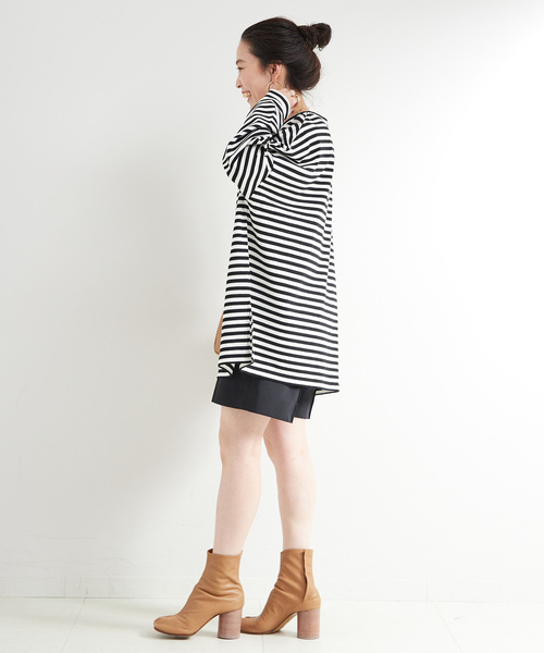 B.C STOCK(ベーセーストック)の「【WEB限定】ウォッシャブル / ビッグボーダープルオーバー(Tシャツ/カットソー・レディース・マルチ/その他13/その他8・FREE)」の11枚目の写真