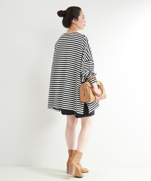 B.C STOCK(ベーセーストック)の「【WEB限定】ウォッシャブル / ビッグボーダープルオーバー(Tシャツ/カットソー・レディース・マルチ/その他13/その他8・FREE)」の13枚目の写真