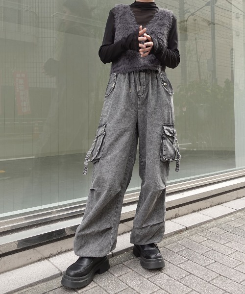 パラシュートデニムカーゴパンツ（デニムパンツ）｜Lots of Love