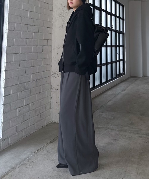 PAGEBOY(ページボーイ)の「Wクロス2WAYパンツ【3color/2size】(スラックス・レディース・ベージュ/ブラック/グレー・SMALL/MEDIUM)」の5枚目の写真