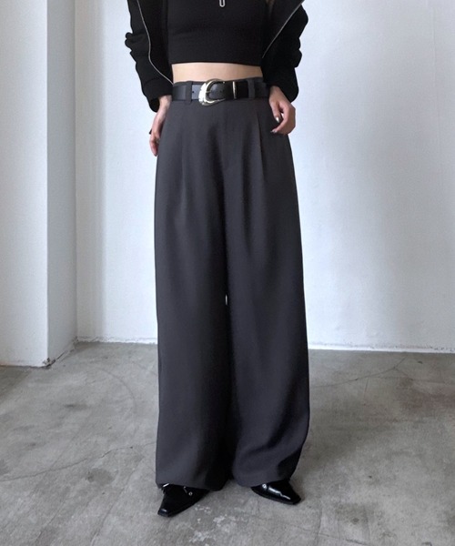 PAGEBOY(ページボーイ)の「Wクロス2WAYパンツ【3color/2size】(スラックス・レディース・ベージュ/ブラック/グレー・SMALL/MEDIUM)」の10枚目の写真