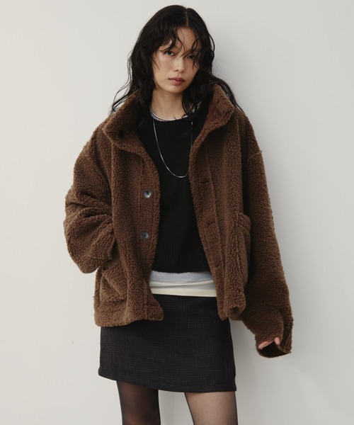 フェイクムートンリバーシブルファージャケット（その他アウター