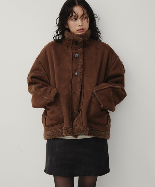 フェイクムートンリバーシブルファージャケット（その他アウター