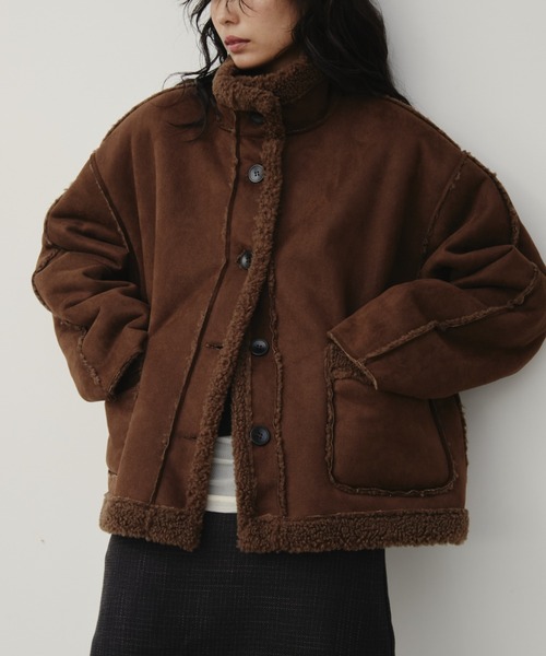 フェイクムートンリバーシブルファージャケット（その他アウター