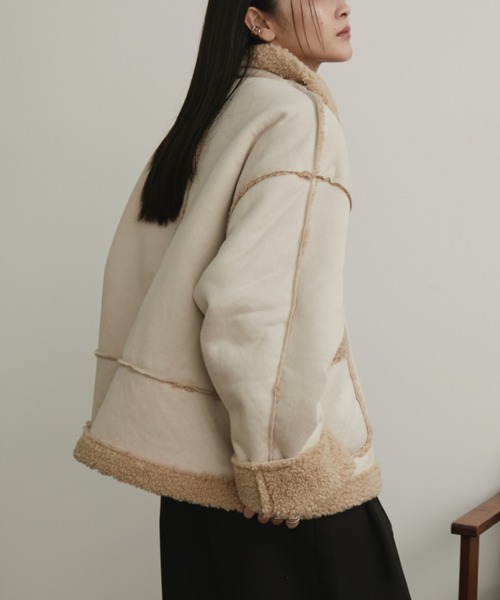 フェイクムートンリバーシブルファージャケット（その他アウター