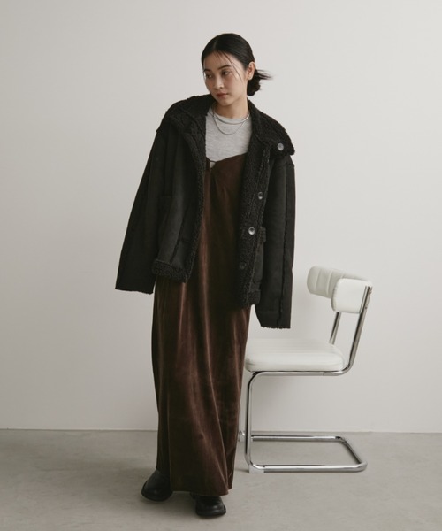 フェイクムートンリバーシブルファージャケット（その他アウター